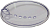 Мыльница для ванной Melodia Clear MKP20151P, D19, овальная, прозрачный пластик