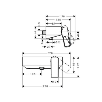 SMESITEL_DLYA_DUSHA_AXOR_URQUIOLA_11620000_MONTAZHNAYA_SKHEMA_1