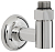 Набор комплектующих Стилье для полотенцесушителей, G 1/2" НР x G 1/2" НР, полированная нержавеющая сталь