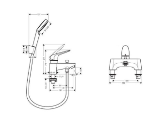 SMESITEL_NA_BORT_VANNY_HANSGROHE_NOVUS_71044000_MONTAZHNAYA_SKHEMA_1