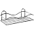 Полка Milardo Shelf 304W000M44 04 для душа, проволока стальная, хром