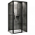 Душевой уголок Abber Sonnenstrand AG04110BS-S90B без поддона, 110x90x195 cм, стекло прозрачное / профиль черный