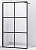 Душевая перегородка Abber Immer Offen AG62120B 120x200 cм, стекло прозрачное / профиль черный