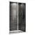 Душевая дверь Abber Sonnenstrand AG07120 складная 120x195 cм, стекло прозрачное / профиль хром