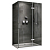 Душевой уголок Abber Zart AG08120-S71 без поддона, 120x70x195 cм, стекло прозрачное / профиль хром