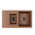 Мойка кухонная Aquaton Делия 87 870x510 терракотовый 1A716232DE270