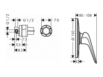 SMESITEL_DLYA_DUSHA_HANSGROHE_NOVUS_71068000_MONTAZHNAYA_SKHEMA_1