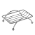 Мыльница Milardo Soap Dish 007W000M42 07, настольная, проволока стальная, хром