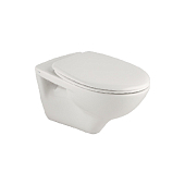 Унитаз подвесной Kale безободковый с сиденьем микролифт, белый