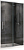 Душевая дверь Abber Schwarzer Diamant AG30110H раздвижная 110x195 cм, стекло прозрачное / профиль хром
