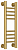 Полотенцесушитель водяной Сунержа Богема+ прямая 500х150 подключение универсальное, золото матовое