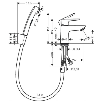 SMESITEL_S_GIGIENICHESKIM_DUSHEM_HANSGROHE_TALIS_E_71729000_MONTAZHNAYA_SKHEMA_1