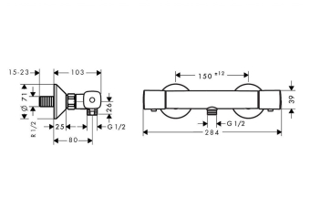 SMESITEL_DLYA_DUSHA_HANSGROHE_ECOSTAT_UNIVERSAL_13122000_MONTAZHNAYA_SKHEMA_1