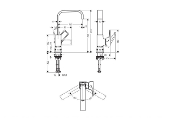 SMESITEL_DLYA_RAKOVINY_HANSGROHE_METROPOL_74511000_MONTAZHNAYA_SKHEMA_1