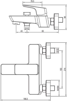SMESITEL_DLYA_VANNY_S_DUSHEM_AQUANET_GOTIC_AF440_20S_MONTAZHNAYA_SKHEMA_1