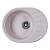Мойка кухонная Rossinka RS58-45RW-White из искусственного камня, с крылом, оборачиваемая, белый