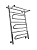 Полотенцесушитель водяной Двин FTw 100/40 с полкой, боковое подключение левое