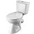 Унитаз-компакт Santek Бриз 1WH302138 с сиденьем, белый