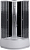 Душевая кабина Niagara NG-7508BK 90x90 см, стекло прозрачное с рисунком / профиль хром