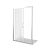 Душевая дверь Good Door Latte WTW-120-G-WE профиль анодированый алюминий, стекло матовое