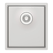 Мойка кухонная Florentina Оптима-HM 360.400.10.10, перелив в чаше, нержавеющая сталь / сатинированная