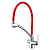 Смеситель Lemark Comfort LM3070C-Red для кухни с подключением к фильтру с питьевой водой, хром / красный