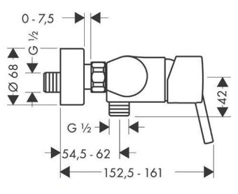 SMESITEL_DLYA_DUSHA_HANSGROHE_TALIS_S_32620000_MONTAZHNAYA_SKHEMA_1