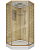 Душевая кабина Niagara Lux NG-7702DG 100x100 см, стекло прозрачное / профиль золото