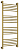 Полотенцесушитель водяной Сунержа Богема+ выгнутая 1200х500 подключение универсальное, состаренная латунь