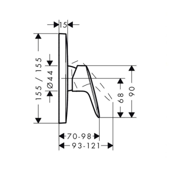 SMESITEL_DLYA_DUSHA_HANSGROHE_LOGIS_71605000_MONTAZHNAYA_SKHEMA_1