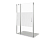 Душевая дверь Good Door Pandora WTW-140-T-CH профиль хром, стекло прозрачное с узором