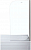 Шторка на ванну Aquanet SG-750, прозрачное стекло, профиль хром