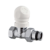 Клапан Te-sa 112T/1-04 1/2" ВР/НР термостатический, прямой, для стальной трубы, с рукояткой, хром