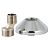 Эксцентрик Valtec 3/4" ВР x 1/2" ВР, 25 мм, латунный, с декоративной чашкой, латунь / хром, VTr.670.N.0504